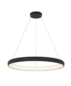 LED Полилей ZAMBELIS 2060 PENDANT LIGHT ALUMINUM & ACRYLIC SANDY BLACK 60W 3000K | Osvetlenieto.bg