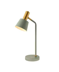 Настолна лампа ZAMBELIS 20220 TABLE LAMP IRON GREY- GREEN-GOLD ON/OFF SWITCH 1xE14 | Osvetlenieto.bg