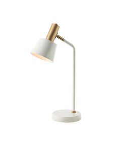 Настолна лампа ZAMBELIS 20221 TABLE LAMP IRON WHITE -GOLD ON/OFF SWITCH 1xE14 | Osvetlenieto.bg