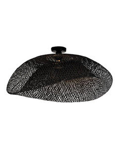 Плафон ZAMBELIS 19109 CEILING LIGHT BAMBOO BLACK 1xE27 | Osvetlenieto.bg