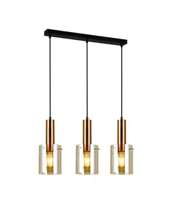 Полилей Sardo PND-5581-3-BRO+AMB Italux | Osvetlenieto.bg