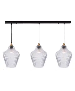 Полилей ZAMBELIS 19242 PENDANT LIGHT BLACK 3xE27 | Osvetlenieto.bg