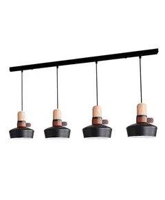 Полилей ZAMBELIS 1993-B PENDANT LIGHT BLACK 4xE27 | Osvetlenieto.bg
