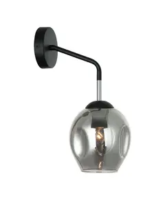 Аплик BORGO WL-30843-1 BK+SG Italux 1xE27 | Osvetlenieto.bg