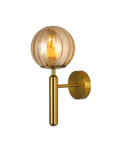 Аплик RAVENA WL-2324-1 BRO+AMB Italux 1xE27 | Osvetlenieto.bg