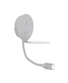 LED Аплик ZAMBELIS H58 SCONCE USB WHITE 3W 3000K | Osvetlenieto.bg