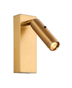 LED Аплик ZAMBELIS H68 SURFACE MOUNTED READING LAMP ALUMINUM &METAL BRUSHED BRASS 3W 3000K | Osvetlenieto.bg
