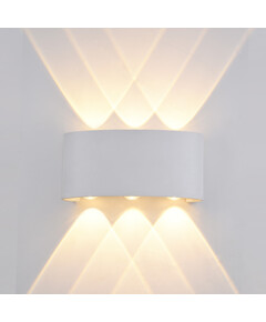 LED Фасаден аплик ORTELO OWL-451-3-WH Italux 6W 3000K | Osvetlenieto.bg