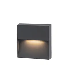 LED Фасаден аплик ZAMBELIS E241-G OUTDOOR SCONCE DARK GRAY 6W 3000K | Osvetlenieto.bg