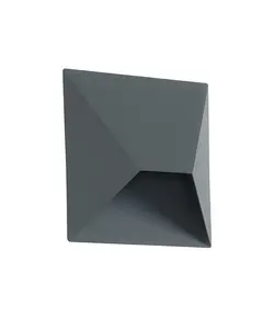 LED Фасаден аплик ZAMBELIS E243 OUTDOOR SCONCE STAINLESS STEEL DARK GRAY 7W 3000K | Osvetlenieto.bg