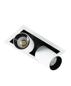 LED Луна за вграждане MERCANTA DOUBLE GL7117-2/ WH+BL Italux 12W 4000K | Osvetlenieto.bg