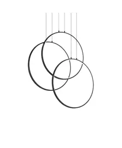 LED Полилей FRAME SP CERCHIO NERO 269337 Ideal Lux 82W 3000K | Osvetlenieto.bg