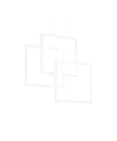 LED Полилей FRAME SP QUADRATO BIANCO 253596 Ideal Lux 80W 3000K | Osvetlenieto.bg