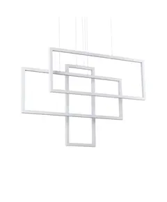 LED Полилей FRAME SP RETTANGOLO BIANCO 253589 Ideal Lux 93W 3000K | Osvetlenieto.bg