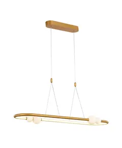 LED Полилей LOZANNA PND-20112035-1C-GD Italux 44W 3000K | Osvetlenieto.bg