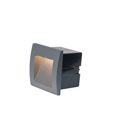 LED Външна луна за вграждане ZAMBELIS E246-G OUTDOOR SCONCE ALUMINUM DARK GRAY 1W 3000K | Osvetlenieto.bg