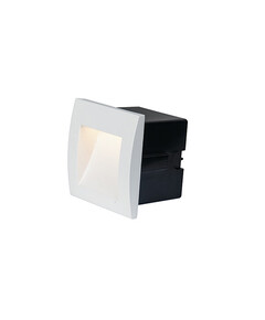 LED Външна луна за вграждане ZAMBELIS E246-W OUTDOOR SCONCE ALUMINUM WHITE COLOR 1W 3000K | Osvetlenieto.bg