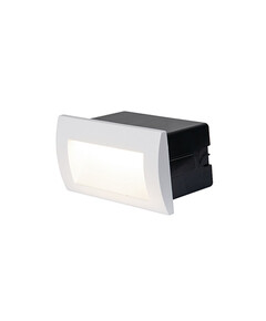LED Външна луна за вграждане ZAMBELIS E247-W OUTDOOR SCONCE ALUMINUM WHITE COLOR 3W 3000K | Osvetlenieto.bg