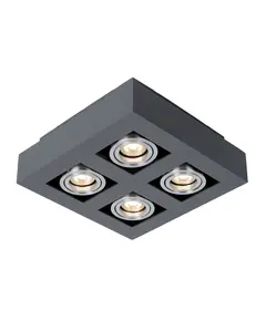 Луна за открит монтаж CASEMIRO IT8002S4-BK/AL Italux 4xGU10 | Osvetlenieto.bg