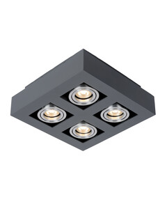 Луна за открит монтаж CASEMIRO IT8002S4-BK/AL Italux 4xGU10 | Osvetlenieto.bg