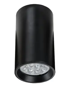 Луна за открит монтаж ZAMBELIS S001 SPOT ALUMINIUM BLACK 1xGU10 | Osvetlenieto.bg