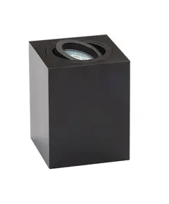 Луна за открит монтаж ZAMBELIS S040 CEILING SQUARED BLACK 1XGU10 | Osvetlenieto.bg