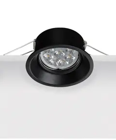 Луна за вграждане ZAMBELIS S011 ALUMINIUM BLACK 1xGU10 | Osvetlenieto.bg