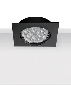 Луна за вграждане ZAMBELIS S014 ALUMINIUM BLACK 1xGU10 | Osvetlenieto.bg