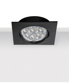 Луна за вграждане ZAMBELIS S014 ALUMINIUM BLACK 1xGU10 | Osvetlenieto.bg
