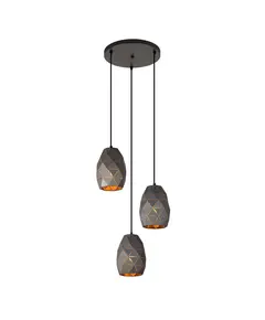 Полилей HARLEY MDM-3480/3A GR+GD Italux 3xE27 | Osvetlenieto.bg