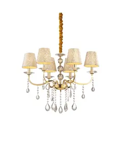 Полилей PANTHEON SP6 ORO 088068 Ideal Lux 6xE14 | Osvetlenieto.bg