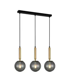 Полилей RAVENA PND-2324-3L BRO+SG Italux 3xE27 | Osvetlenieto.bg