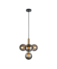 Полилей RAVENA PND-2324-4B BRO+SG Italux 4xE27 | Osvetlenieto.bg