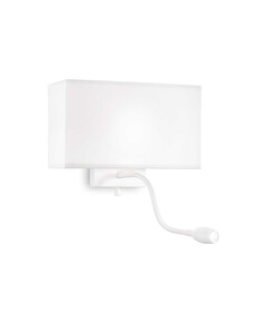 Аплик HOTEL AP2 TOTALE BIANCO 215693 Ideal Lux 2xE27/LED | Osvetlenieto.bg