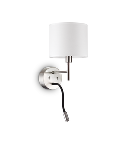 Аплик SET UP MAP2 NICKEL 259833 Ideal Lux 2xE27/LED | Osvetlenieto.bg