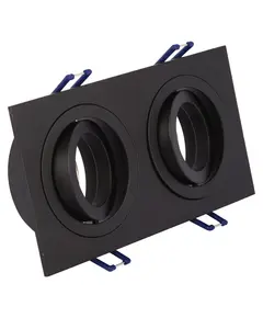 Черна двойна луна за вграждане VK/03014G/2/B 2xGU10 | Osvetlenieto.bg