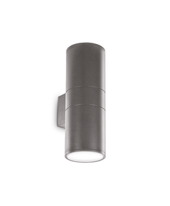 Фасаден аплик GUN AP2 BIG ANTRACITE 236858 Ideal Lux 2xE27 IP54 | Osvetlenieto.bg
