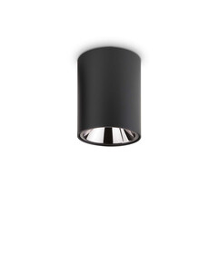 LED Луна за открит монтаж NITRO PL D08 ROUND NERO 206004 Ideal Lux 10W 3000K | Osvetlenieto.bg
