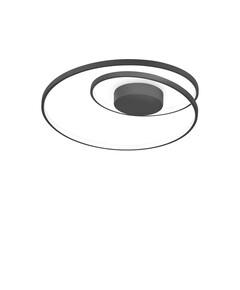 LED Плафон OZ PL D060 ON-OFF NERO 3000K 269412 Ideal Lux | Osvetlenieto.bg