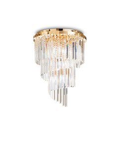 Плафон CARLTON PL12 ORO 213507 Ideal Lux 12xE14 | Osvetlenieto.bg