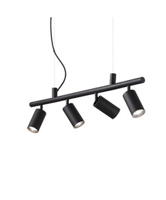 Полилей DYNAMITE SP4 ROUND NERO 231341 Ideal Lux 4xGU10 | Osvetlenieto.bg
