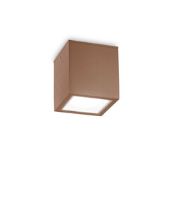 Външен плафон TECHO PL1 D15 SQUARE COFFEE 251547 Ideal Lux 1xGU10 IP54 | Osvetlenieto.bg