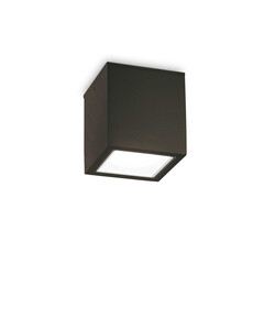 Външен плафон TECHO PL1 D15 SQUARE NERO 251530 Ideal Lux 1xGU10 IP54 | Osvetlenieto.bg
