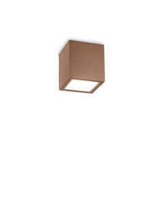 Външен плафон TECHO PL1 D09 SQUARE COFFEE 251592 Ideal Lux 1xGU10 IP54 | Osvetlenieto.bg