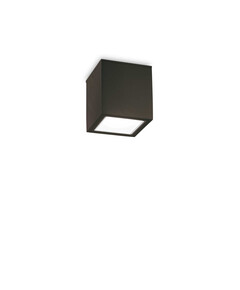 Външен плафон TECHO PL1 D09 SQUARE NERO 251578 Ideal Lux 1xGU10 IP54 | Osvetlenieto.bg