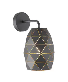 Аплик HARLEY MBM-3480/1 GR+GD Italux 1xE27 | Osvetlenieto.bg