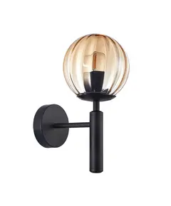 Аплик Ravena WL-2324-1 BK+AMB Italux 1xE27 | Osvetlenieto.bg