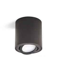 Черна луна за открит монтаж OH36 GU10 D8 H8.4cm | Osvetlenieto.bg