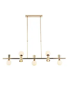 Полилей KIMOLOS OD94205PG Aca Lighting 5xG9 + 5xGU10 | Osvetlenieto.bg