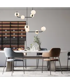 Полилей Ferrand MDM-4123/8 BK Italux | Osvetlenieto.bg